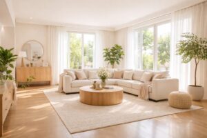 découvrez nos astuces et conseils pour créer un intérieur lumineux et accueillant, grâce à l'agencement, les couleurs et l'éclairage adaptés.