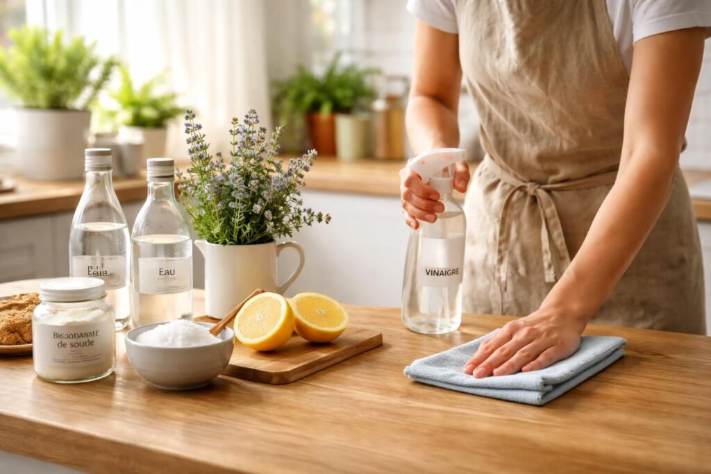 découvrez des méthodes naturelles et efficaces pour nettoyer votre maison sans utiliser de produits chimiques, respectueuses de votre santé et de l'environnement.