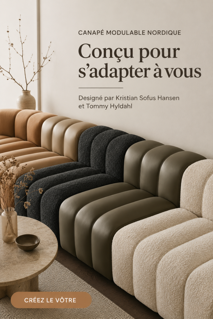 Canapé Norr11 configuré dans un salon moderne