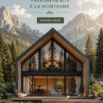 Maison de vacances en montagne entourée de paysage naturel