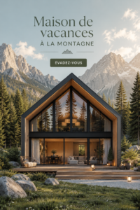 Maison de vacances en montagne entourée de paysage naturel