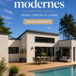 Une maison moderne avec des lignes épurées et un design innovant.