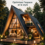Maison modulaire A-Frame élégante avec vue sur la nature