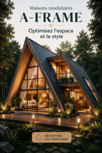 Maison modulaire A-Frame élégante avec vue sur la nature