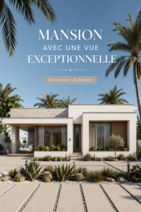 Maison moderne avec vue panoramique sur les montagnes