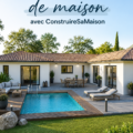 Modèle de maison moderne avec jardin et terrasse