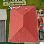 Exemple de rénovation de toiture en métal à Scarborough, alliant modernité et esthétique.