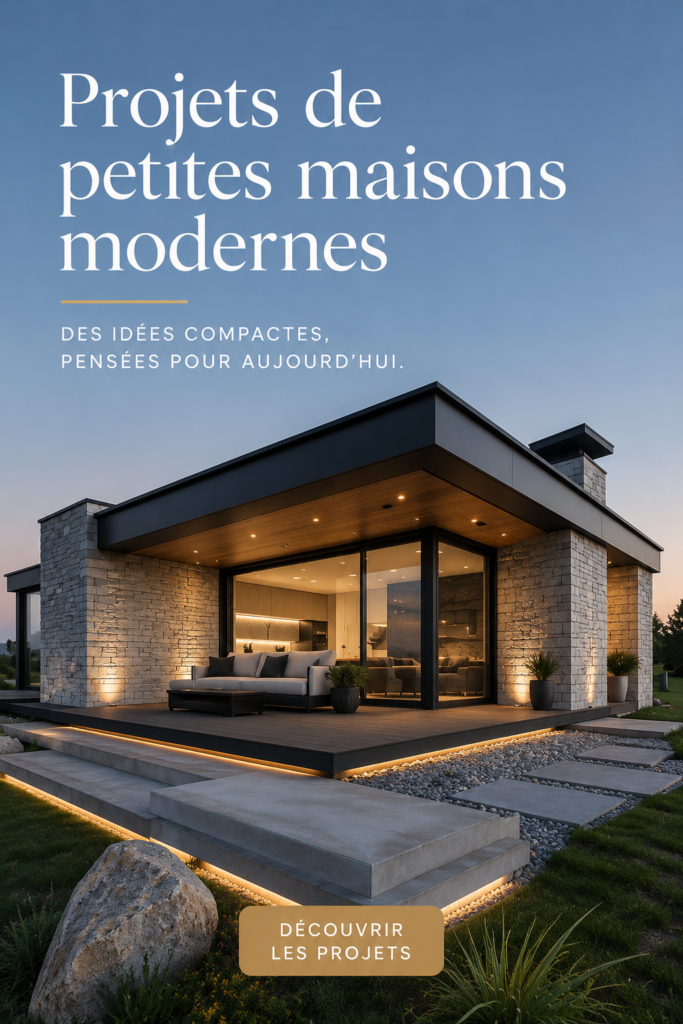 Un projet de maison moderne et élégante avec un design épuré et fonctionnel.