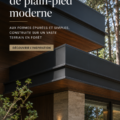 Résidence moderne entourée par la forêt, combinant design contemporain et nature.