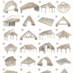 Une belle maison avec une charpente traditionnelle en bois, symbole de l'architecture classique.