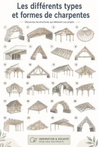 Une belle maison avec une charpente traditionnelle en bois, symbole de l'architecture classique.