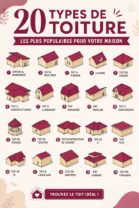 Une maison avec différentes types de toitures élégantes et modernes.