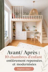 Transformation d'une chambre d'enfant moderne avec des touches de couleur