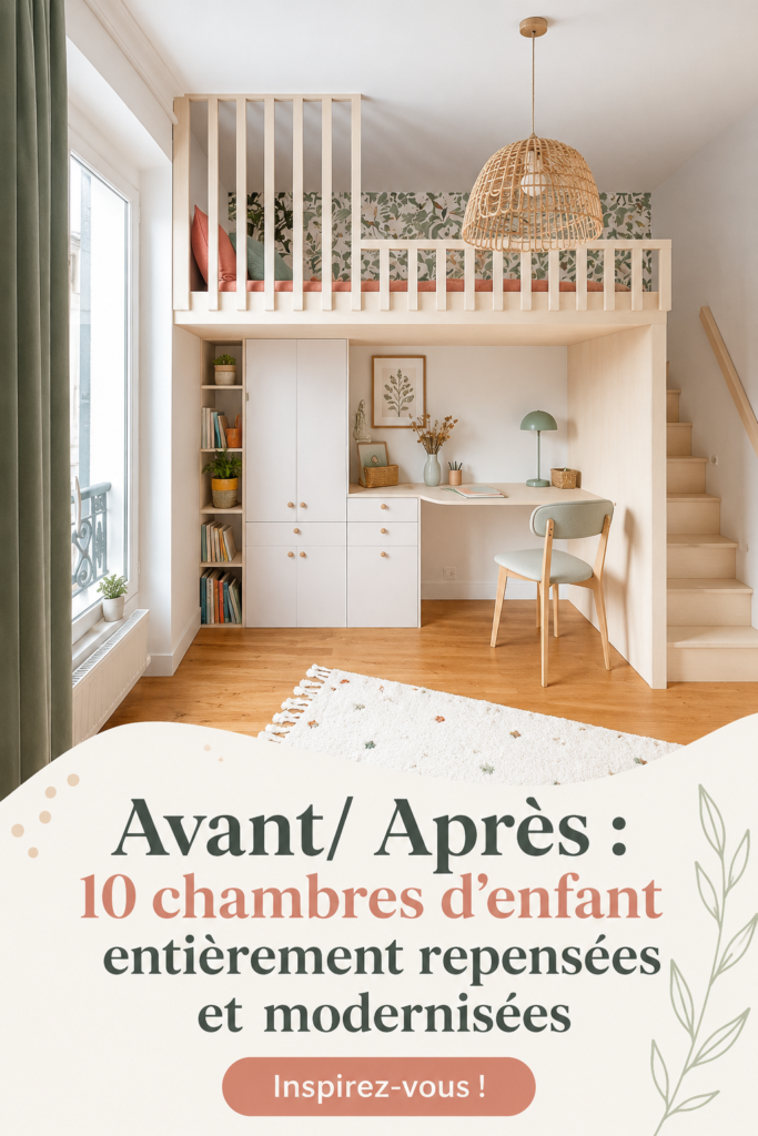 Transformation d'une chambre d'enfant moderne avec des touches de couleur