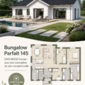 Un bungalow Perfect 145, un espace de vie élégant et fonctionnel au coeur de la nature.