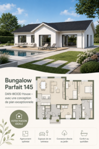 Un bungalow Perfect 145, un espace de vie élégant et fonctionnel au coeur de la nature.