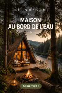 Tye Haus, une cabane paisible au bord de la rivière entourée de nature.
