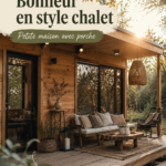 Cabanes en bois au cœur de la nature, créant une atmosphère paisible et chaleureuse.