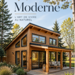 Un chalet moderne entouré de nature, alliant confort et design contemporain.