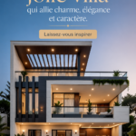 façade d'une villa alliant charme et élégance