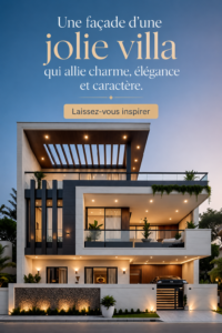 façade d'une villa alliant charme et élégance