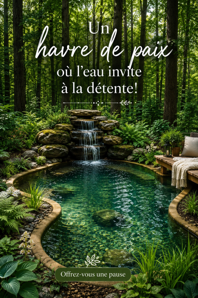 Un intérieur chaleureux et apaisant avec une fontaine d'intérieur