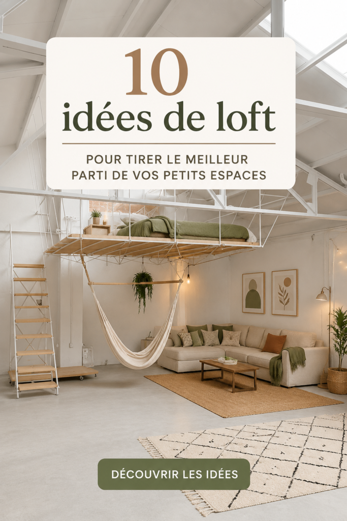 Aménagement d'un loft chaleureux et fonctionnel dans un petit espace