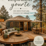 Yurt décoré avec un aménagement chaleureux et original