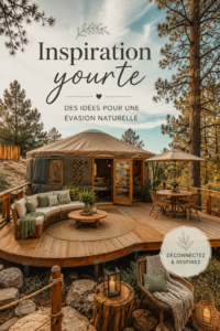 Yurt décoré avec un aménagement chaleureux et original
