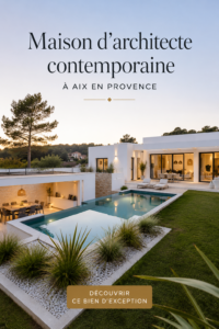 Maison d'architecte contemporaine avec jardin à Aix-en-Provence