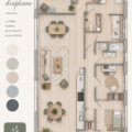 Maison diaphane lumineuse avec de grandes fenêtres