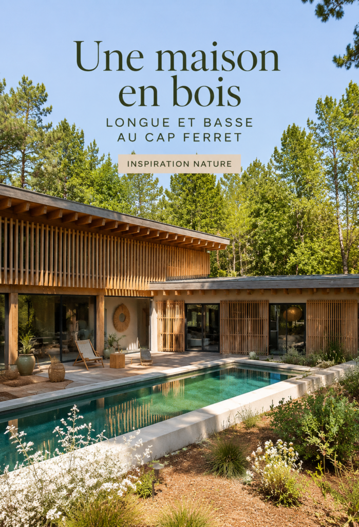 Maison en bois au Cap Ferret, moderne et accueillante