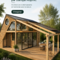 Maison moderne conçue par Damijan Koprivc avec des lignes épurées et un design contemporain.