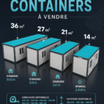 Maison conteneur moderne au style écoresponsable