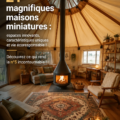 Vue extérieure d'une maison écologique moderne entourée de verdure.