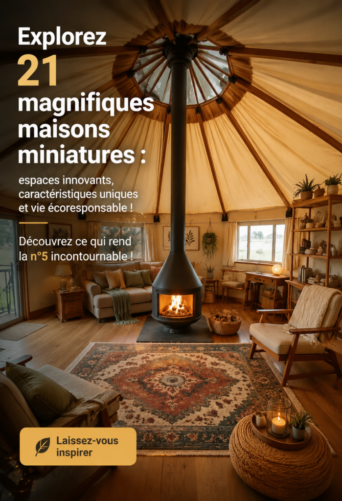 Vue extérieure d'une maison écologique moderne entourée de verdure.