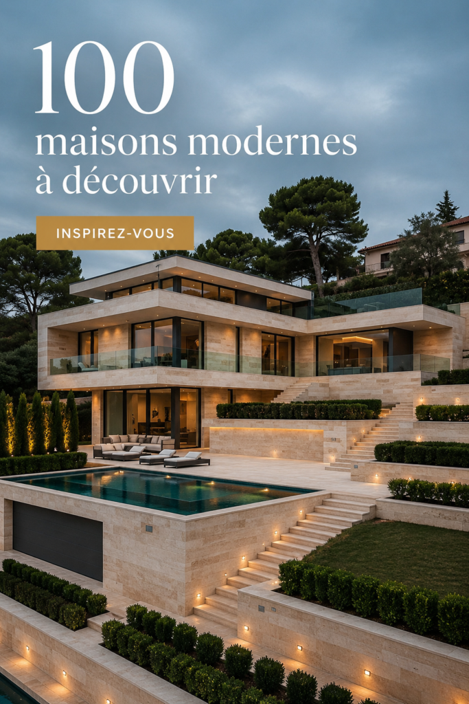 Image d'une maison moderne avec design contemporain et espaces ouverts.