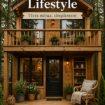 Une Tiny House élégante entourée de verdure et de nature.