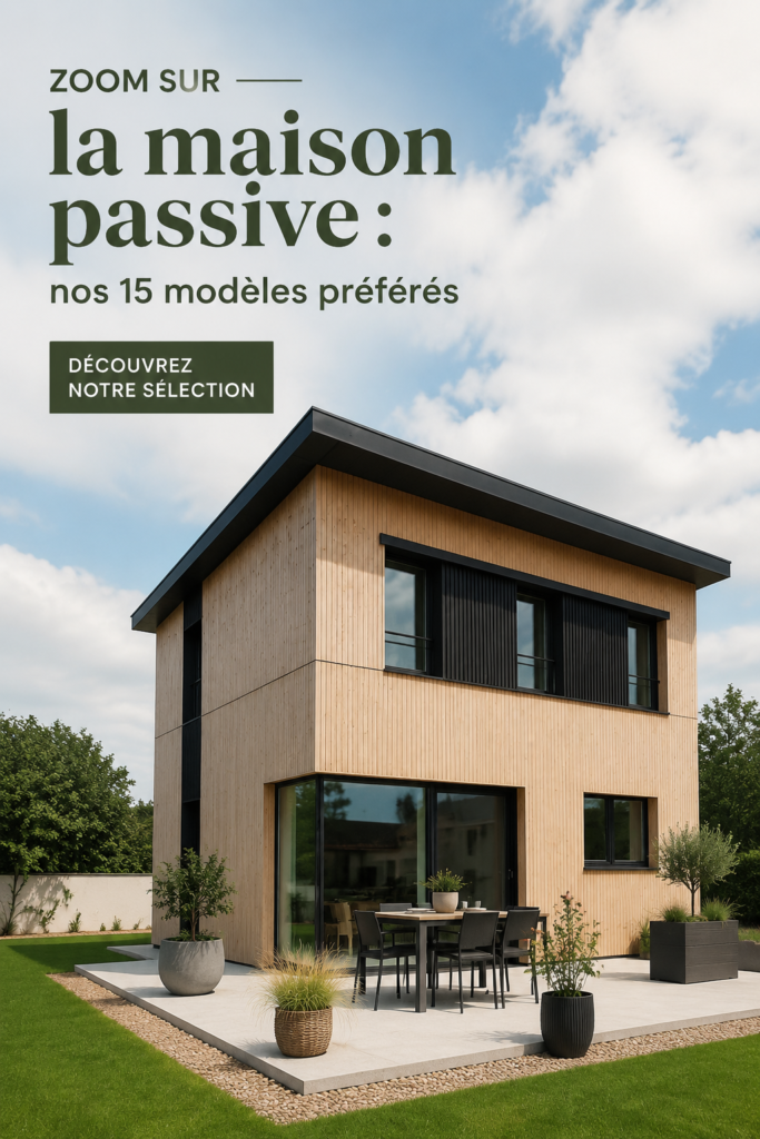 Modèle de maison passive contemporaine mêlant esthétique et efficacité énergétique