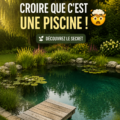 Une piscine moderne au design innovant entourée de verdure, créant un espace détente élégant
