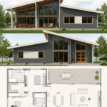 Plan de maison CH544 présentant une architecture moderne et fonctionnelle.