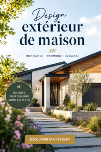 Une belle maison avec un jardin soigné, illustrant un design extérieur harmonieux.