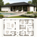 Bungalow Next 140 WT, un espace chaleureux en pleine nature