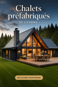Cabanes modulaires charmantes dans un cadre naturel