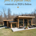 Chalet moderne à Bolton-Est avec vue sur la nature environnante