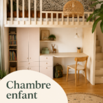 une chambre d'enfant décorée avec des couleurs pastel et des meubles pratiques
