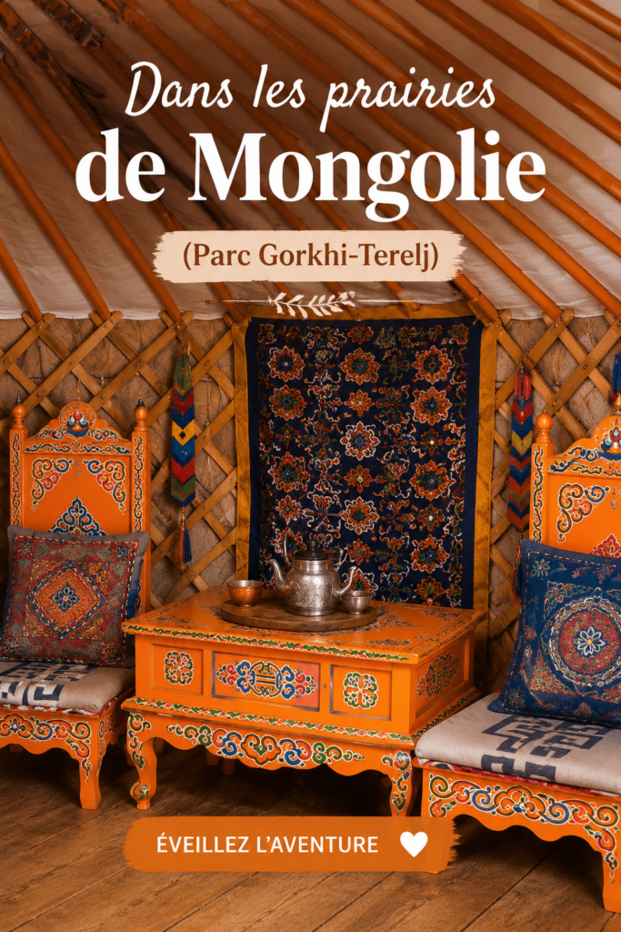 Aventure en famille dans les prairies de Mongolie avec paysages verdoyants