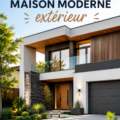 Maison avec une façade moderne et élégante en harmonie avec son environnement.