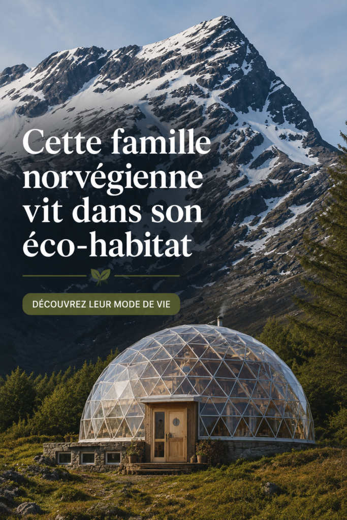 Une maison écologique en Norvège construite par une famille engagée pour un mode de vie durable.
