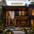 Une maison avec un design extérieur accueillant et moderne.